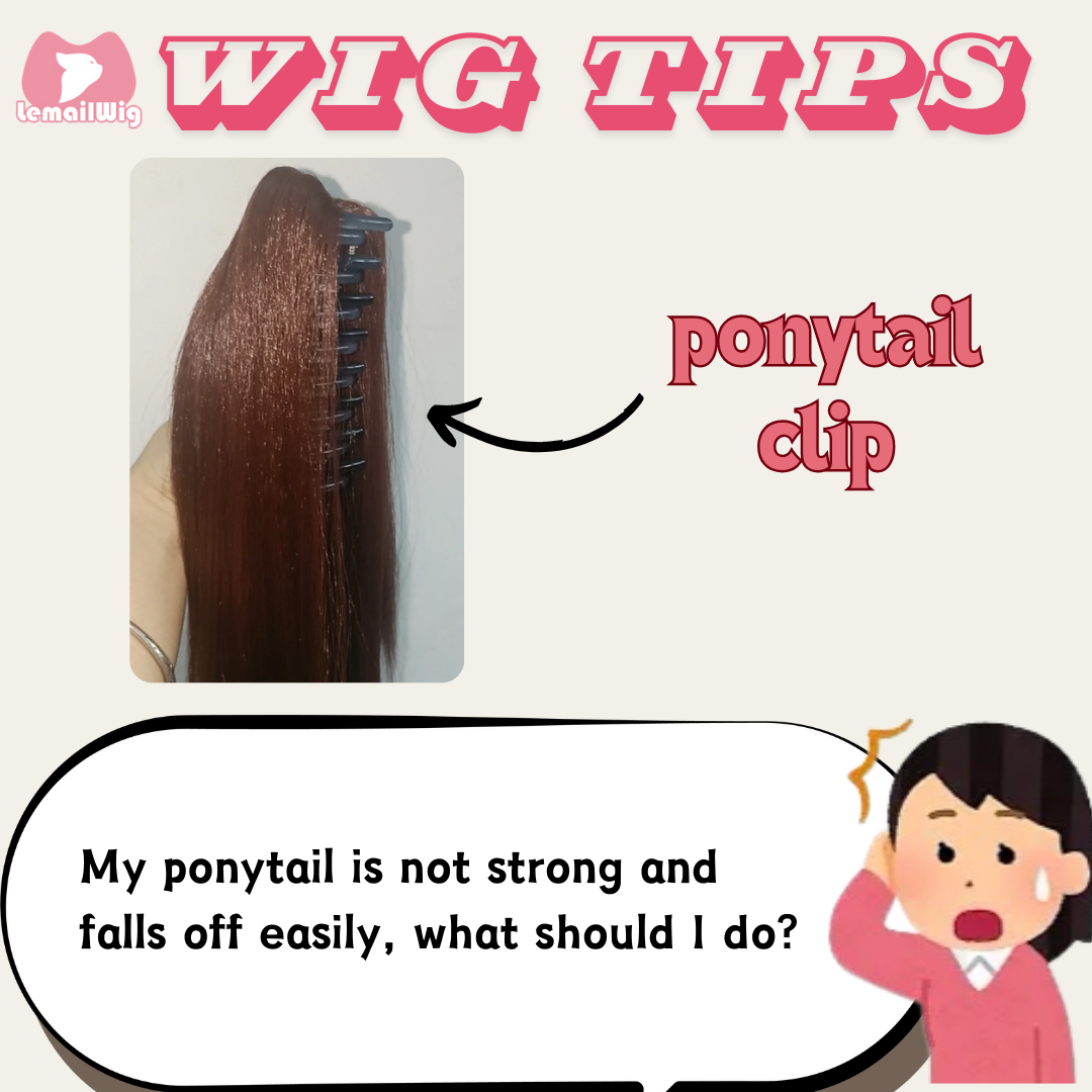 Make the ponytail clip secure