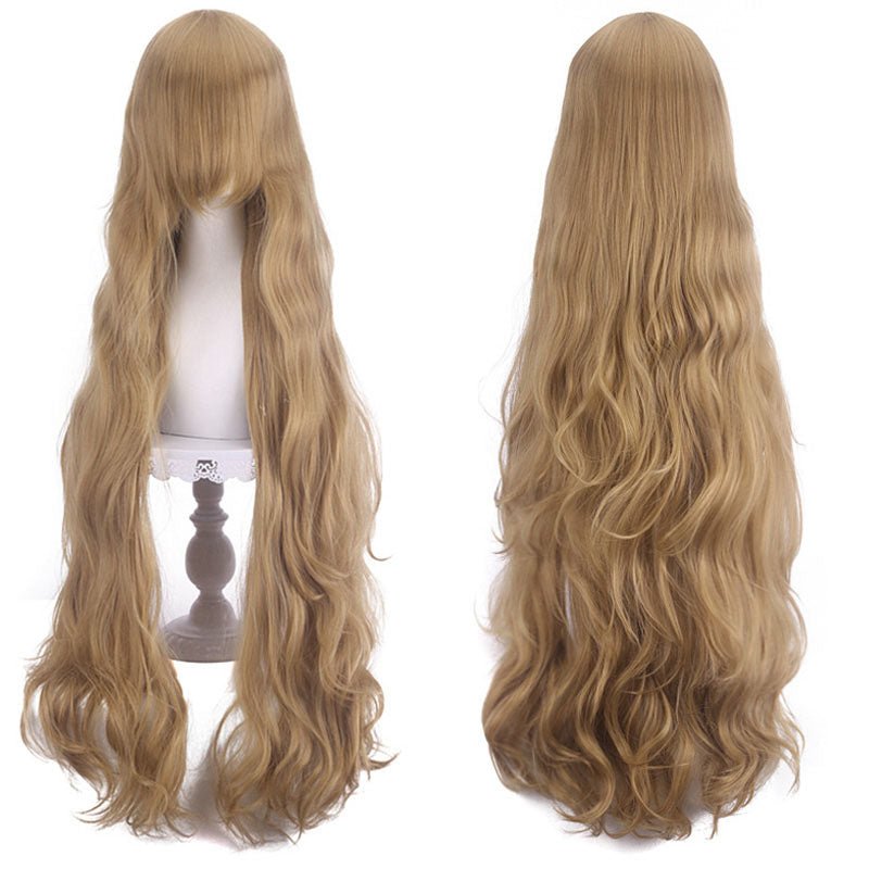 12 Colors 100cm Long Curly Cosplay Wigs - C - lemailwigs