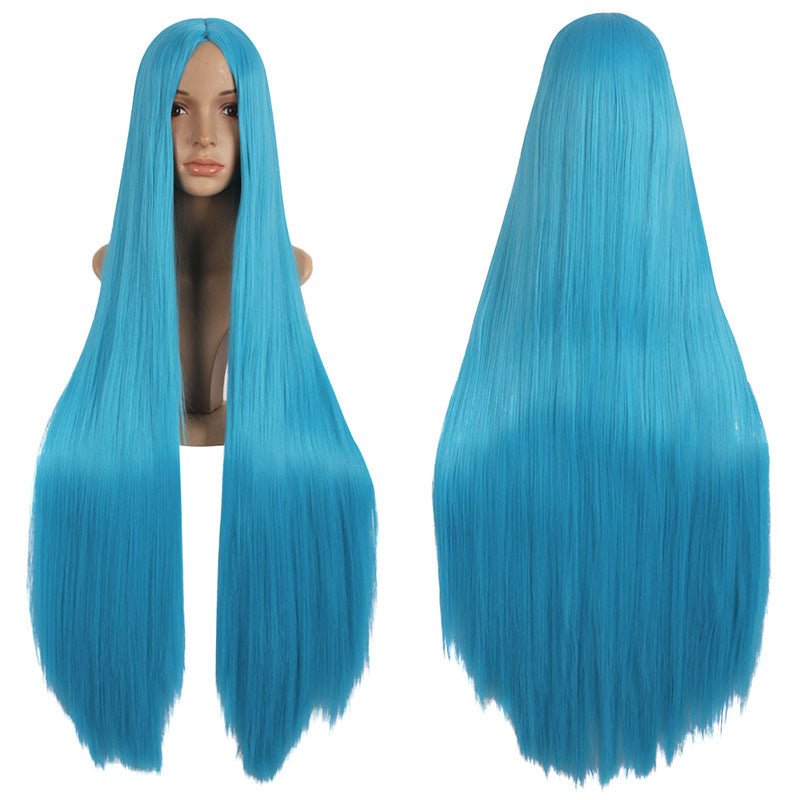 14 Colors 100 cm Long Straight Cosplay Wigs - A - lemailwigs