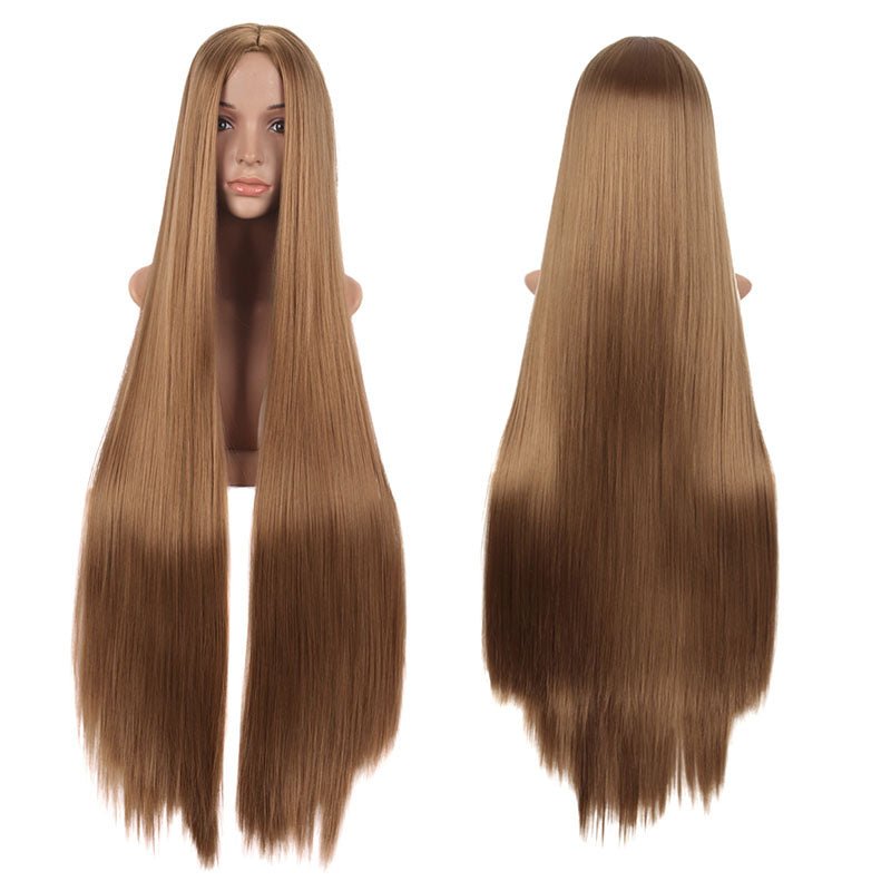 14 Colors 100 cm Long Straight Cosplay Wigs - C - lemailwigs