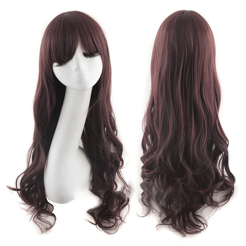 15 Colors Gradient Big Wave Long Curly Hair Cosplay Wigs - N - lemailwigs