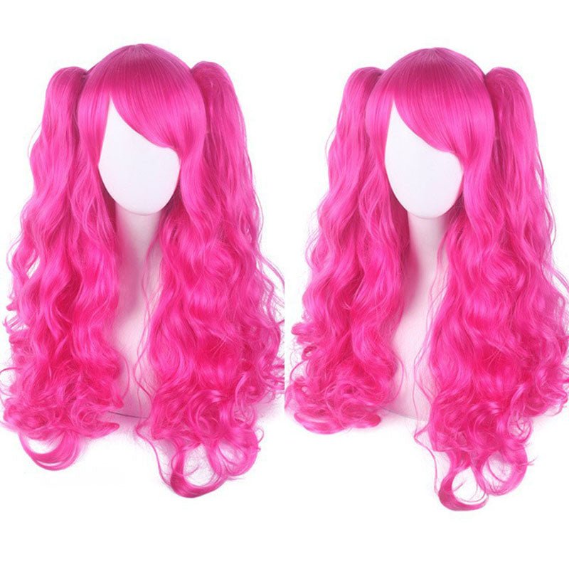18 Colors Anime Lolita Double Tail Cute Cosplay Wigs - lemailwigs