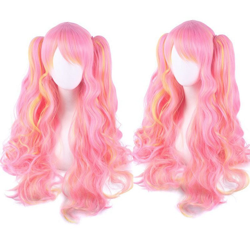 18 Colors Anime Lolita Double Tail Cute Cosplay Wigs - E - lemailwigs