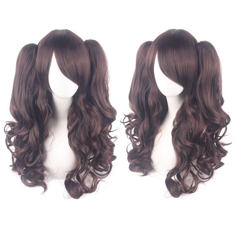 18 Colors Anime Lolita Double Tail Cute Cosplay Wigs - K - lemailwigs