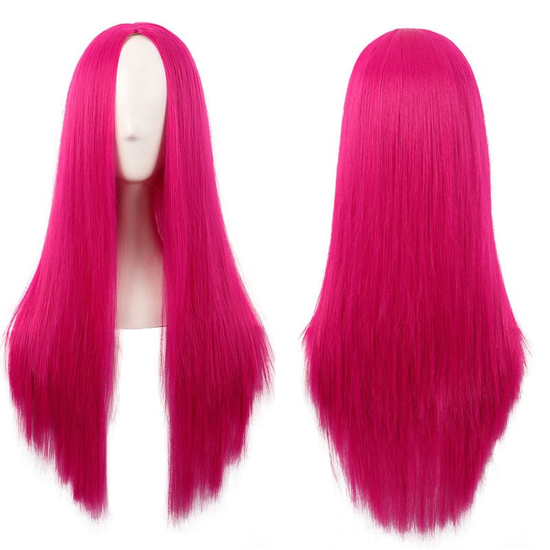 18 Colors Universal Anime 70cm Long Straight Cosplay Wigs - Q - lemailwigs