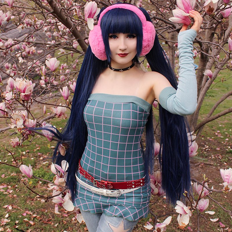 19 Colors 90CM Long Straight Double Ponytail Colorful Cosplay Wigs - lemailwigs