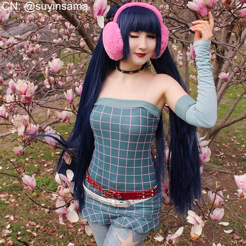 19 Colors 90CM Long Straight Double Ponytail Colorful Cosplay Wigs - lemailwigs