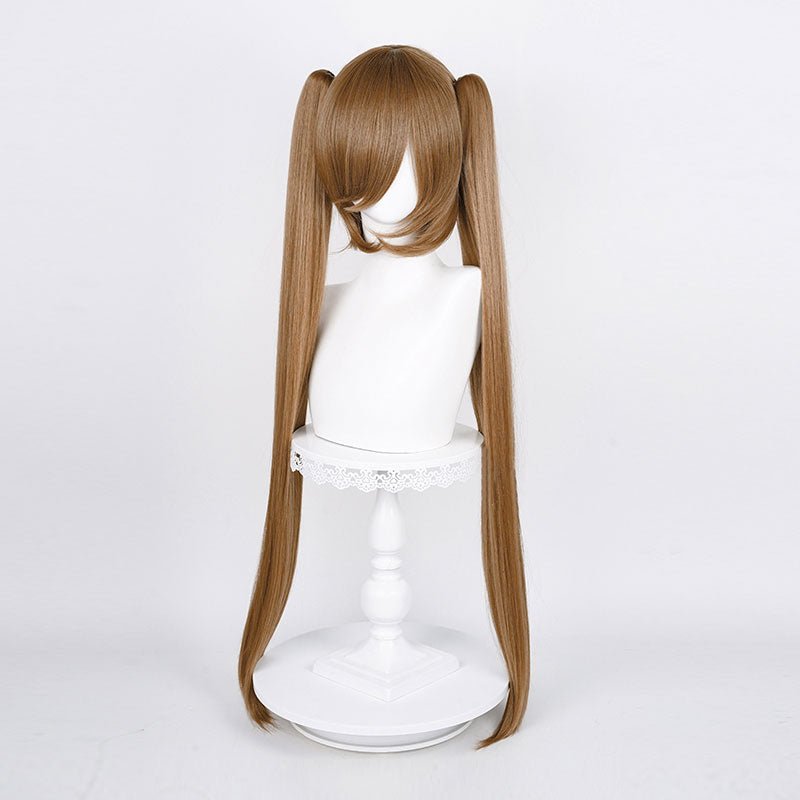 19 Colors 90CM Long Straight Double Ponytail Cosplay Wigs - A - lemailwigs