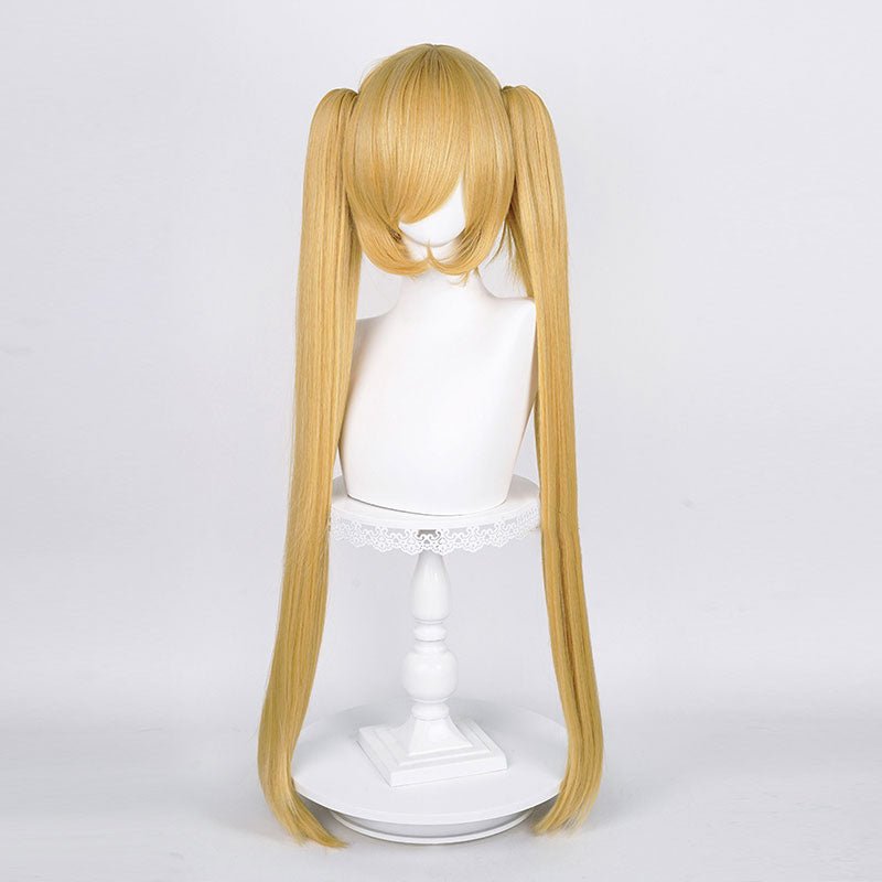 19 Colors 90CM Long Straight Double Ponytail Cosplay Wigs - F - lemailwigs
