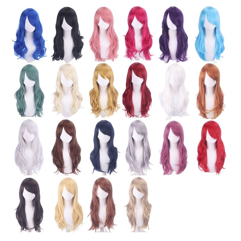 22 Colors 70 cm Long Curly Cosplay Wigs - lemailwigs
