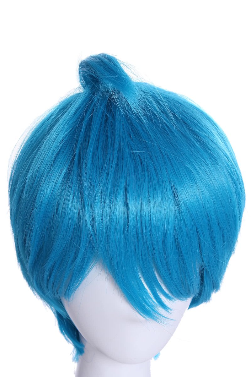 30cm Short Inside Out Joy Light Blue Anime Cosplay Wigs - lemailwigs