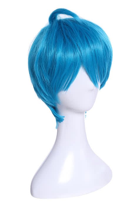 30cm Short Inside Out Joy Light Blue Anime Cosplay Wigs - lemailwigs
