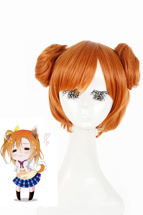 30cm Short Love Live! Orange Kousaka Honoka Cosplay Wig - lemailwigs