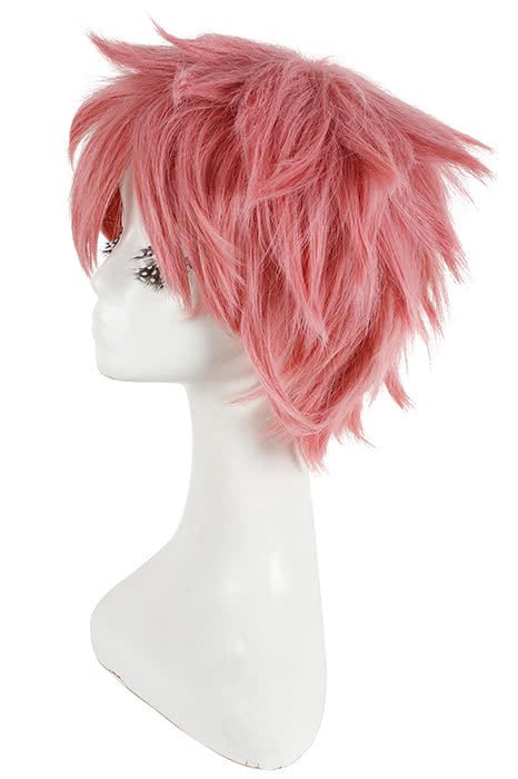 30cm Short Pink Ao no Exorcist Shima Renzou Cosplay Wigs JF - 0118 - lemailwigs