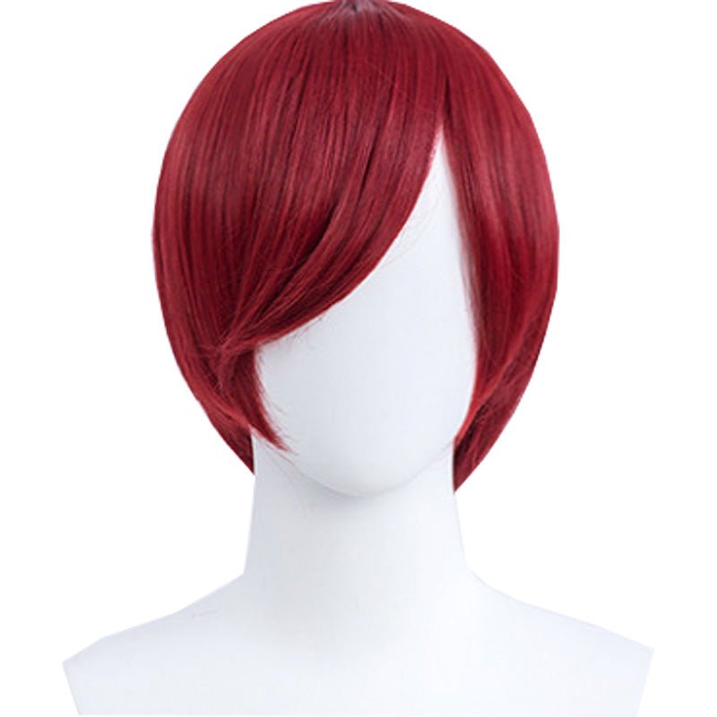 30cm Short Straight Wine Red General Anime Cosplay Wigs - lemailwigs