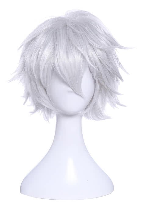 30cm White Silver Cosplay Wigs With Furry Ear - lemailwigs