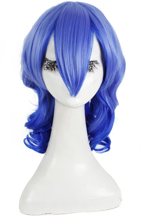 45cm Medium Blue Karneval Kiichi Anime Cosplay Wigs JF - 0115 - lemailwigs