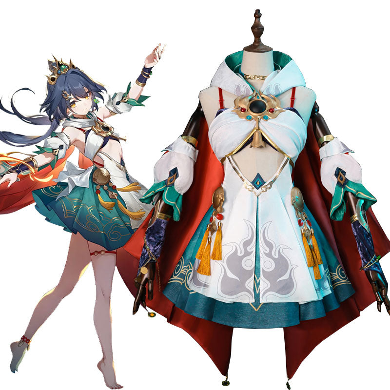 【48HR SHIP】L-email Wig Honkai Star Rail Yunli Cosplay Costume