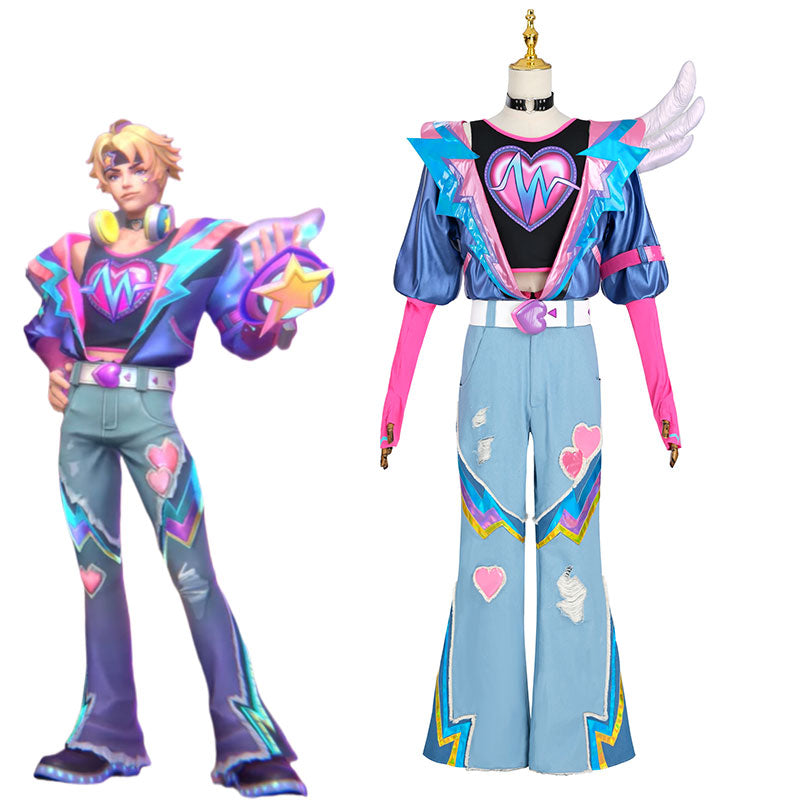 【48HR SHIP】L-email Wig League Of Legends LOL Lovestruck Ezreal Cosplay Costume