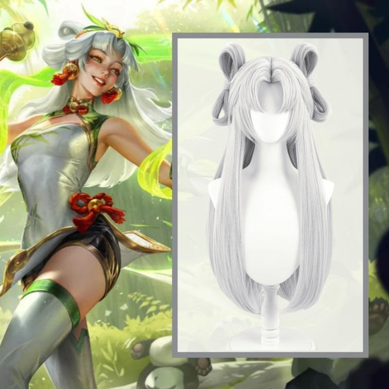 【48HR SHIP】L-email Wig League of Legends Panda Pal Lux Cosplay Wig