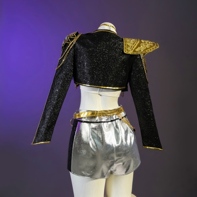 48HR_SHIP_L-email_Wig_Huntrix_Kpop_Demon_Hunter_Rumi_Black_Golden_Cosplay_Full_Set_3