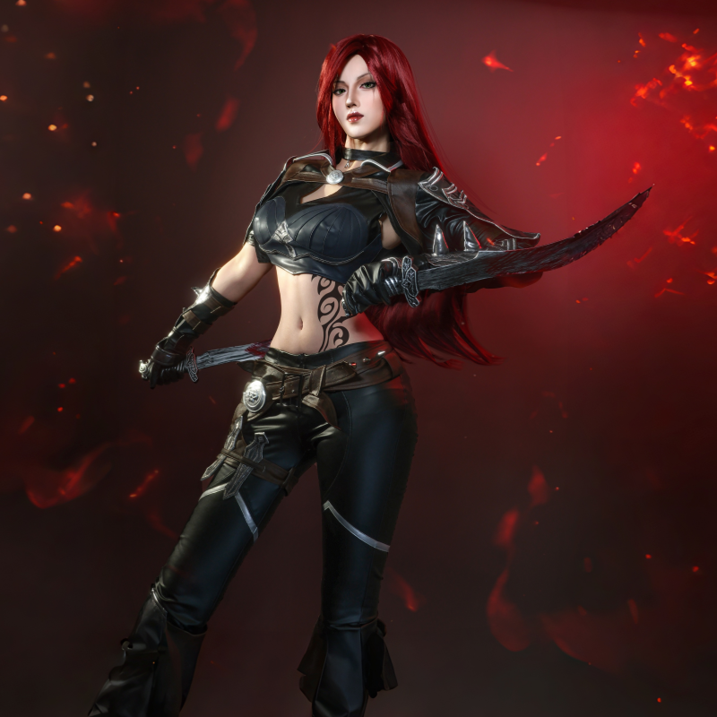 48HR_SHIP_L-email_Wig_LOL_League_Of_Legends_Katarina_The_Sinister_Blade_Halloween_Cosplay_Costume_Full_Set_1