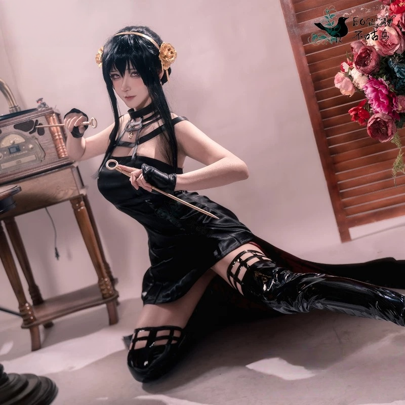 48HR_SHIP_SPY_x_FAMILY_Princess_Of_Thorns_Yor_Forger_Cosplay_Wigs_6