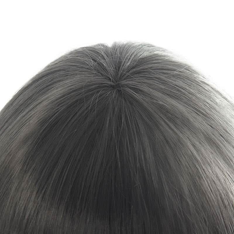 【48HR SHIP】Anime Seishun Buta Yarou wa Bunny Girl Senpai no Yume wo Minai Sakurajima Mai Dark Gray Cosplay Wigs - lemailwigs