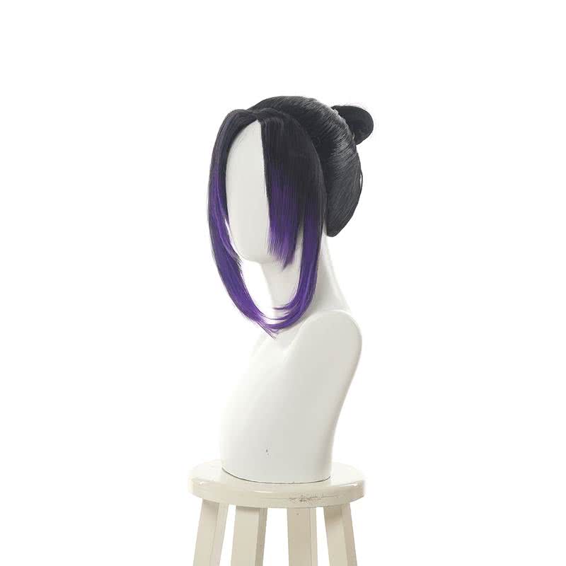 【48HR SHIP】Demon Slayer / Kimetsu no Yaiba Kocho Shinobu Short Gradient Color Cosplay Wigs - lemailwigs