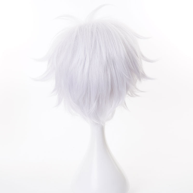 【48HR SHIP】Jujutsu Kaisen High School Satoru Gojo Short Grey Cosplay Wig - lemailwigs