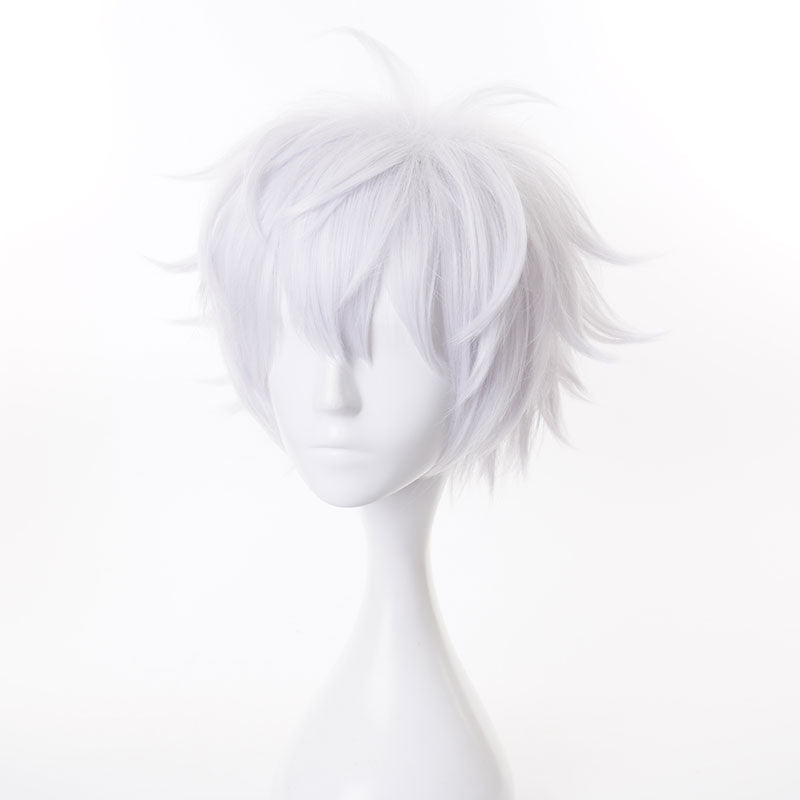 【48HR SHIP】Jujutsu Kaisen High School Satoru Gojo Short Grey Cosplay Wig - lemailwigs