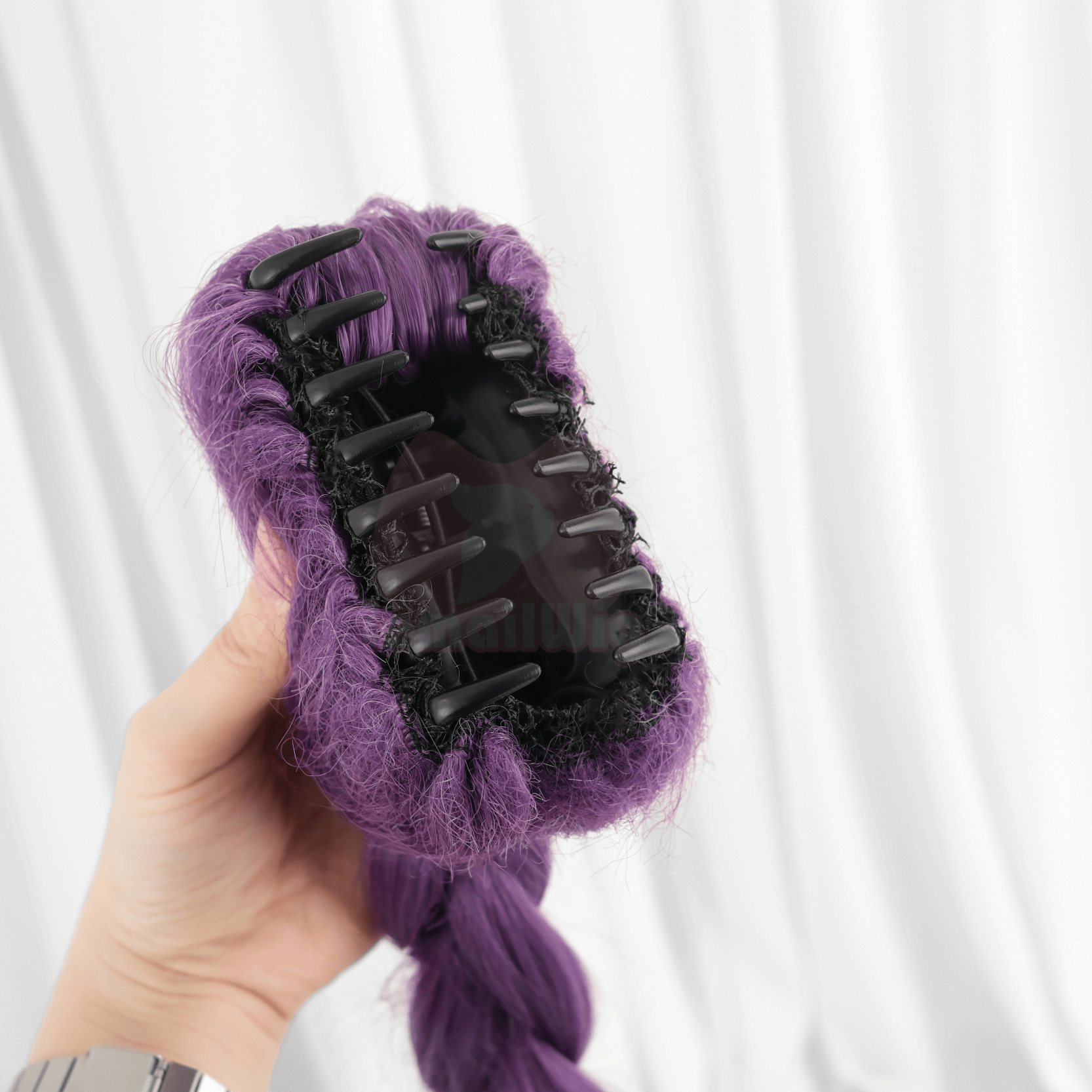 【48HR SHIP】L - email Wig Anime Movie Kpop Demon Hunter Songs Rumi Purple 100cm Long Braid Stage Cosplay Wig Group Idol - lemailwigs