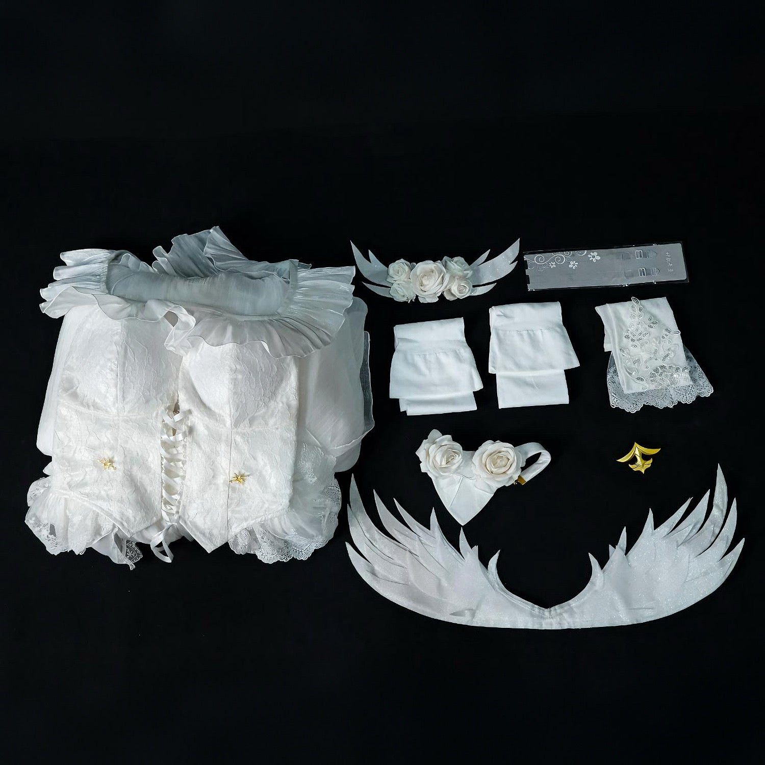 【48HR SHIP】L - email Wig Azur Lane Janus Cosplay Dress Full Set - lemailwigs