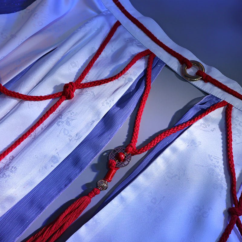 【48HR SHIP】L - email Wig Genshin Impact Ganyu Hanfu Cosplay Costume - lemailwigs