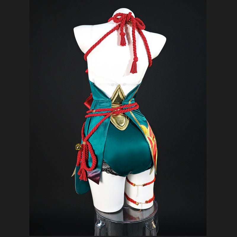 L - email Wig League of Legends After Hours Spirit Blossom Springs Ahri Cosplay Costume And Wig Full Set - lemailwigs