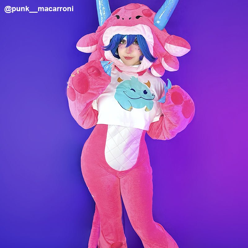 【48HR SHIP】L - email Wig League of Legends Cosplayer Neeko Cosplay Outfit - lemailwigs