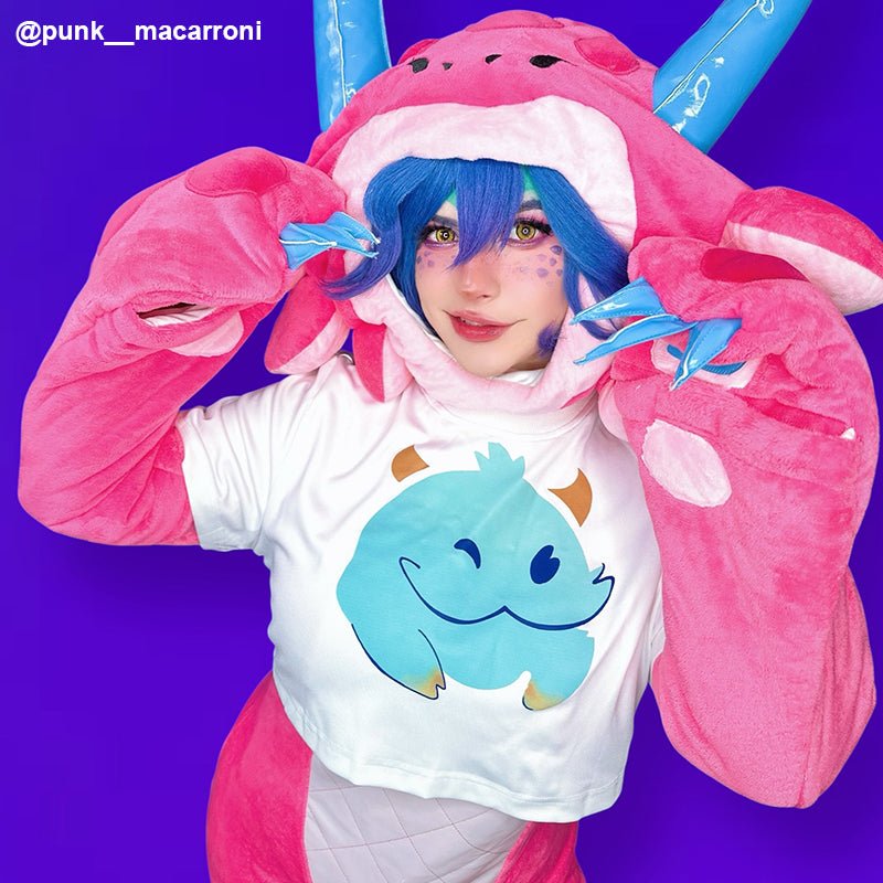 【48HR SHIP】L - email Wig League of Legends Cosplayer Neeko Cosplay Outfit - lemailwigs