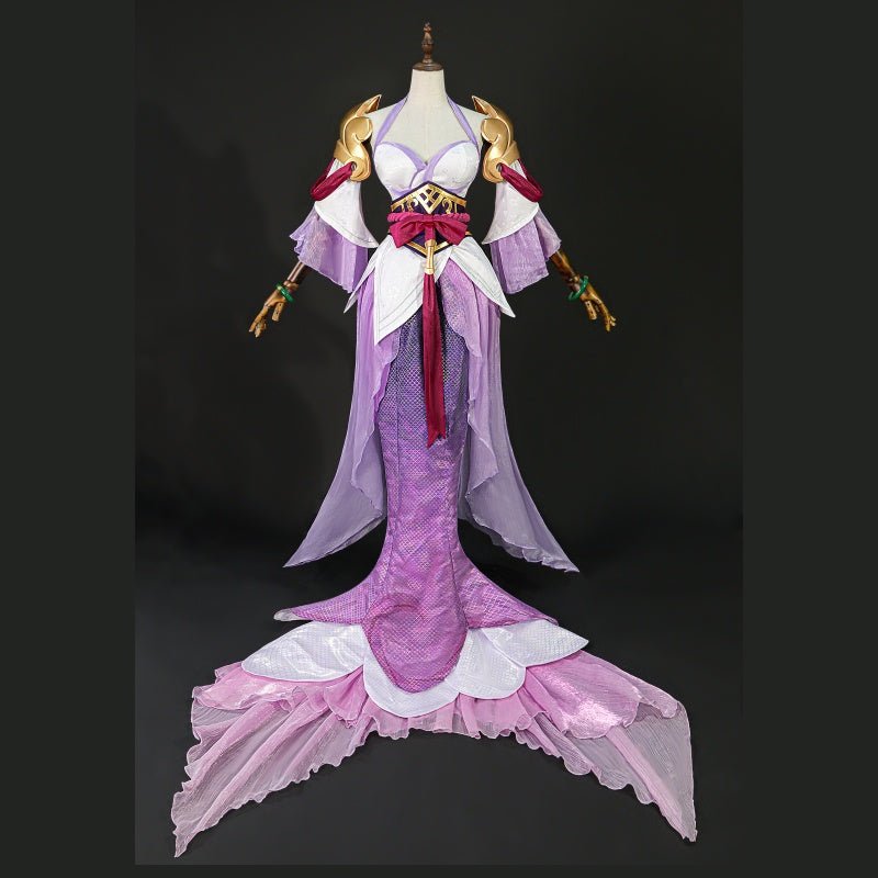 【48HR SHIP】L - email Wig League of Legends Splendid Staff Nami Cosplay Costume - lemailwigs