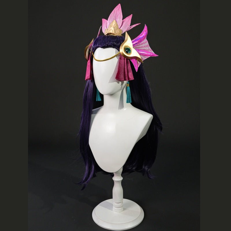 【48HR SHIP】L - email Wig League of Legends Splendid Staff Nami Cosplay Costume - lemailwigs