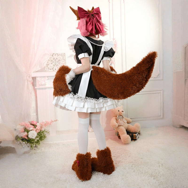 【48HR SHIP】L - email Wig Tamamo Cat Cosplay Costume And Wig Full Set - lemailwigs