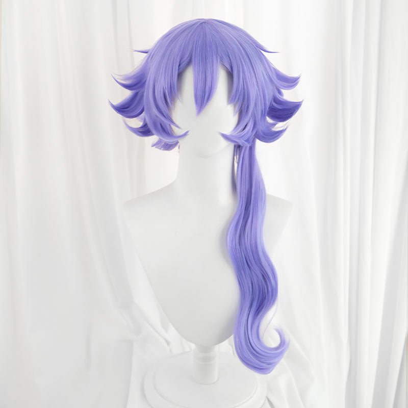 【48HR SHIP】LOL Battle Bat Xayah Purple Cosplay Wig - lemailwigs
