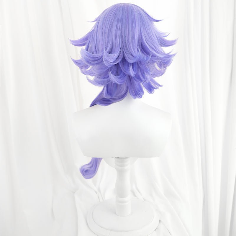 【48HR SHIP】LOL Battle Bat Xayah Purple Cosplay Wig - lemailwigs