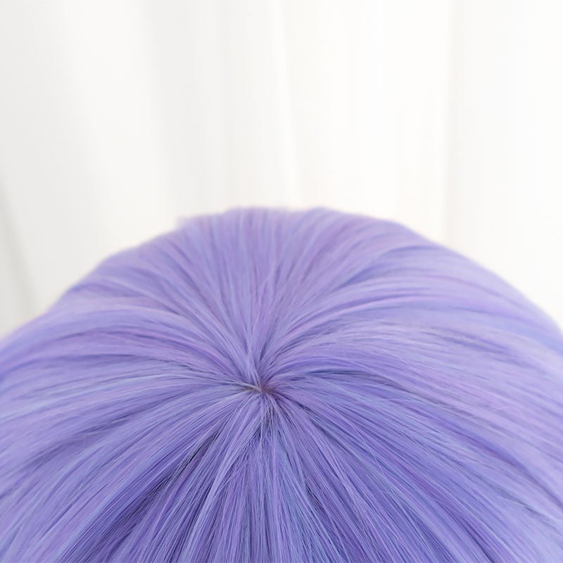 【48HR SHIP】LOL Battle Bat Xayah Purple Cosplay Wig - lemailwigs