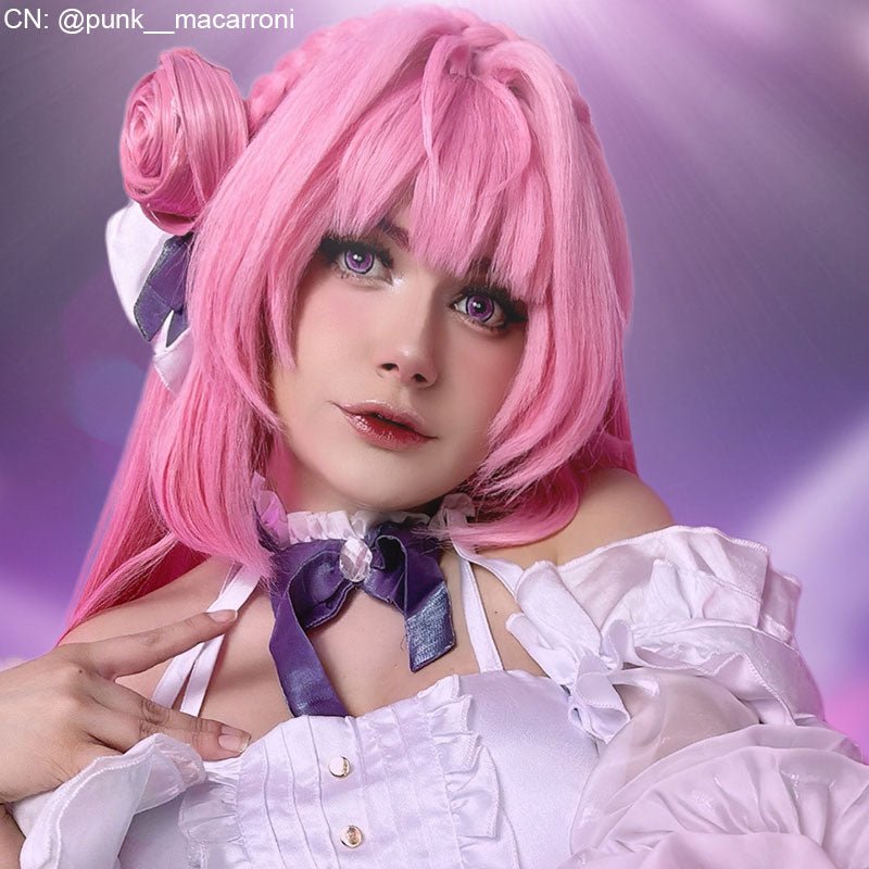 【48HR SHIP】Nikke The Goddess Of Victory Dorothy Pink Curly Cosplay Wig - lemailwigs