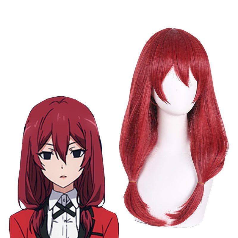 50cm Kakegurui Sado Mikura Red Cosplay Wigs - lemailwigs
