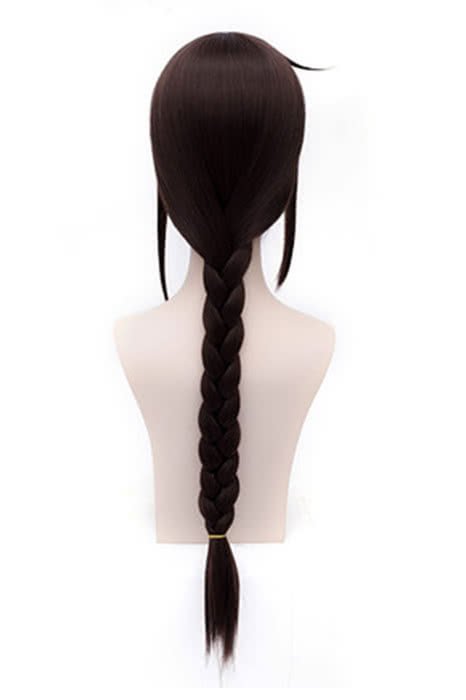 60cm Long Dark Brown DuRaRaRa!!Orihara Mairu Braid Women Wigs - lemailwigs