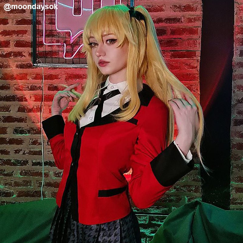 65cm Kakegurui Meari Saotome Cosplay Wigs - lemailwigs