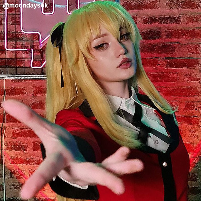 65cm Kakegurui Meari Saotome Cosplay Wigs - lemailwigs