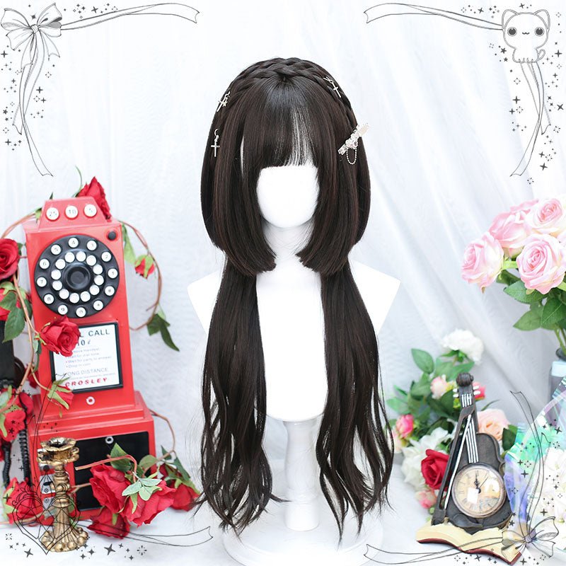 70cm Long Straight Brown jellyfishes Lolita Cosplay Wig - lemailwigs