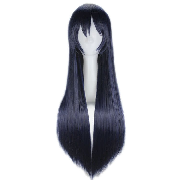 80cm Long Love Live! Sonoda Umi Dark Blue Gray Cosplay Wigs - lemailwigs